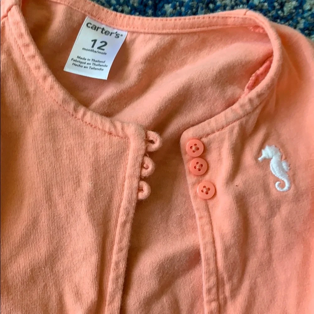 Baby girls 12m lot carters gap circo pink flamingo